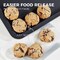 3 PACK Baking Sheet Pan Set, Cookie Sheet for Oven, Nonstick Bakeware Sets with Wider Grips, 3 Pack Half/Jelly Roll/Quarter Baking Tray, Premium, Dishwasher Safe - Dark Grey